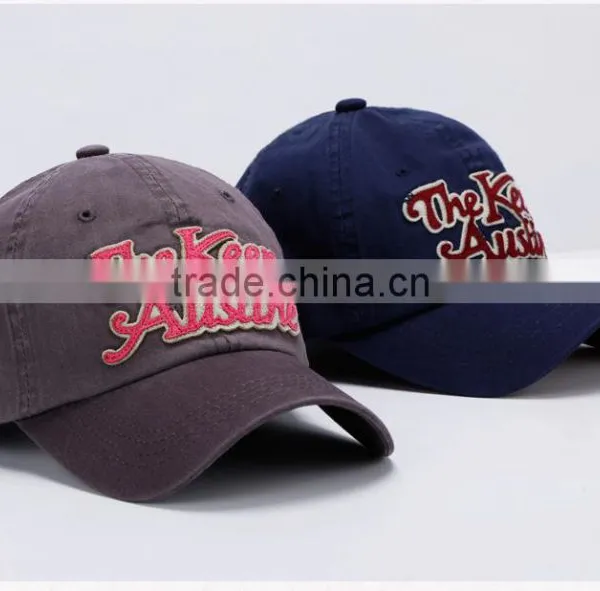Custom Logo High Quality Flat Embroidery Washed Sports Caps photo-6