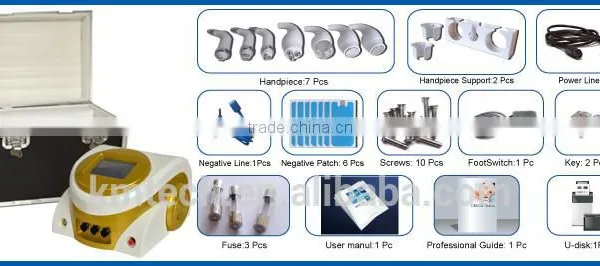 Gold Standard no Invasive Fast Slimming Rejuvenation Vacuum Tripolar rf Ultrasonic With DVD Training photo-4