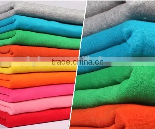 65%Polyester 35%Cotton Solid Interloop Fleece for Garment
