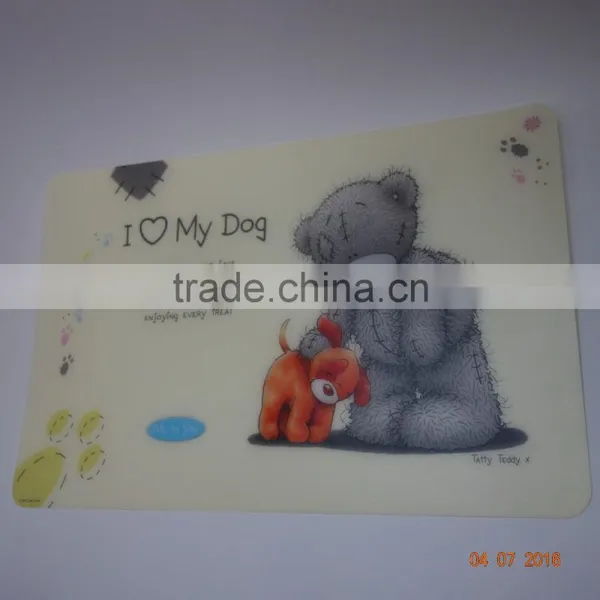 Custom Size for Dog Food Mat Well Keep Floor Clean Eco-friendly pp Material photo-3