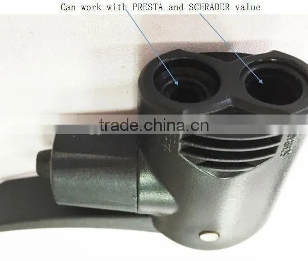pump parts,connect schrader and presta valve to inflate, hand tire pump parts,plastic cips