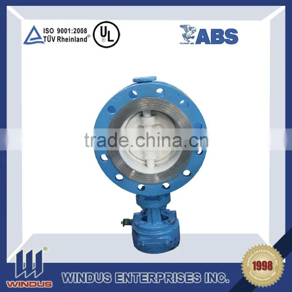 DN3000 PN95 Duplex Stainless Steel Butterfly Valve