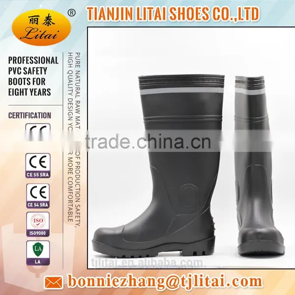 PVC Waterproof Safety Rain Boot With Reflective Tape photo-3