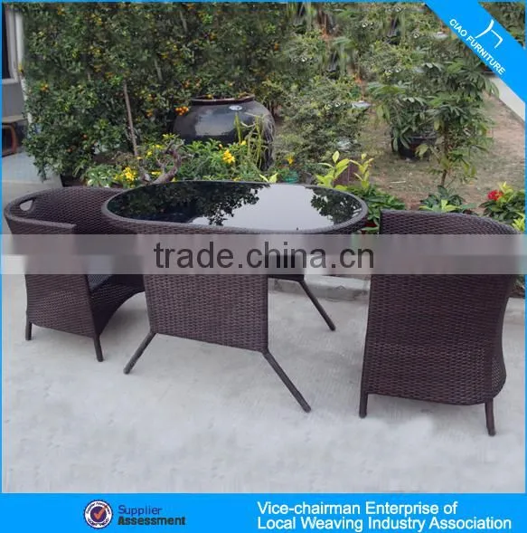 Leisure Rattan Furniture Cafe Table Chair Set Coffee Table Chair CF1245 photo-2