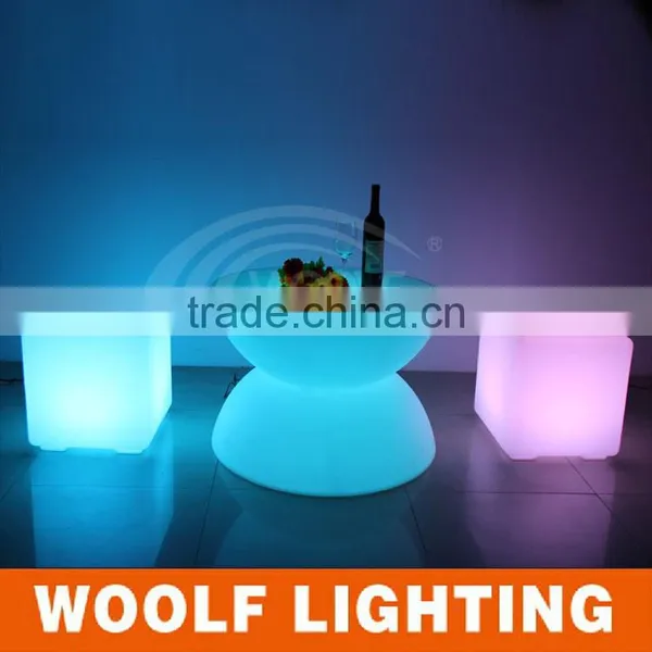 Indoor and Outdoor Used Seating Illuminated LED Cube Furniture photo-5