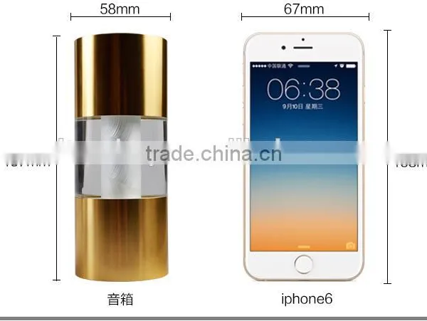 New Arrival Creative Bluetooth Loudspeaker Box With Led Light, Crystal Columniform Plug In-card Voice Box photo-5