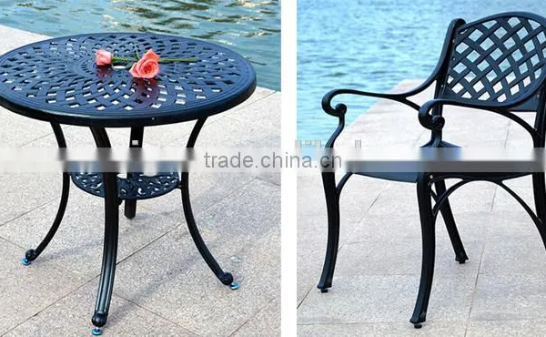 SIGMA Cast Aluminum Patio Furniture Outdoor Dining Sets Table and Chairs photo-2