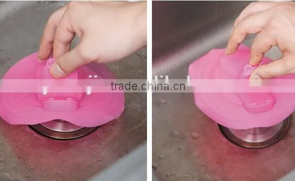 Hippo Shaped Silicone Floor Drain Ground Leakage Sink Stopper photo-3