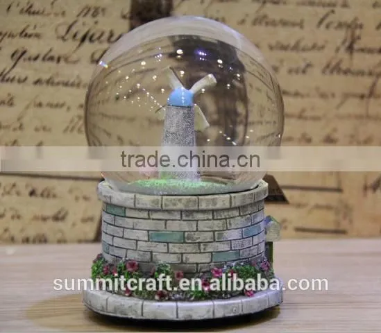 3d Resin Base Funny Custom Made Snow Globe Glass Snow Ball photo-3