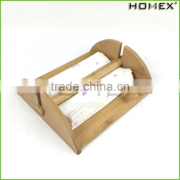 Bamboo Paper Holder Flat Napkin Holder Homex BSCI/Factory photo-3