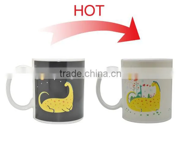 Hot Sale Dinosaur Color Changing Ceramic Mug for Promotional photo-3