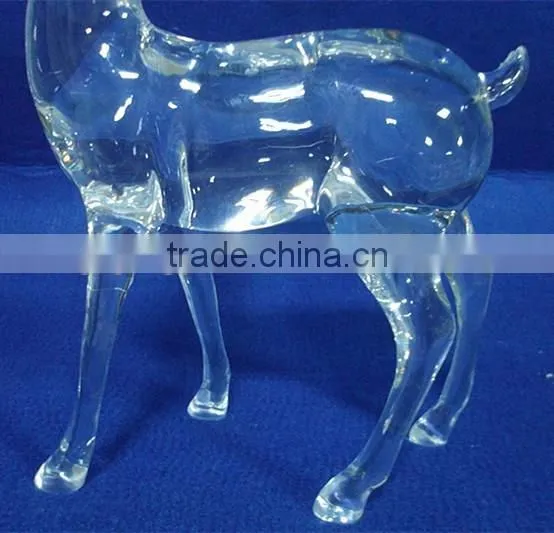 Hot Selling Acrylic Xmas Reindeer Figurines Decoration photo-5