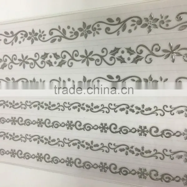 Epoxy Ribbon Sticker, Classical Epoxy Ribbon Sticker, Grace Foil Sticker photo-2