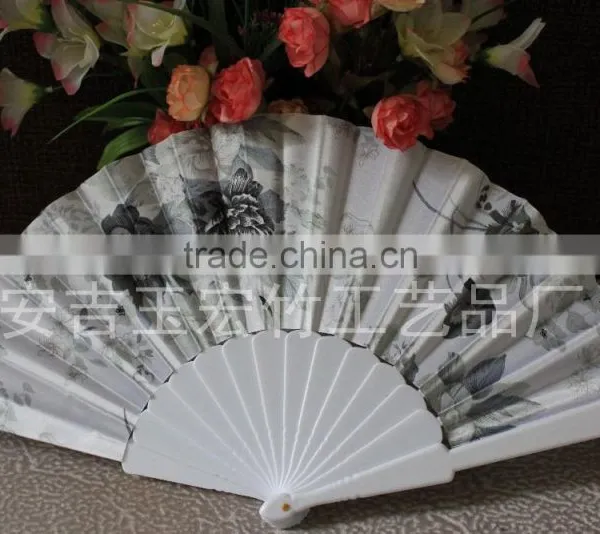 Promotional Plastic Hand Fan With Flower photo-2