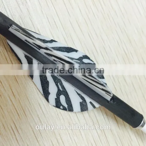 Striped Plastic Vanes Carbon Arrows With Pin Nocks photo-4