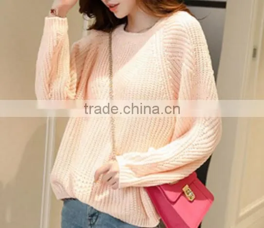 Wholesale Knit Custom Jumpers Pullover Sweater Women/BianFuShan Coat photo-3