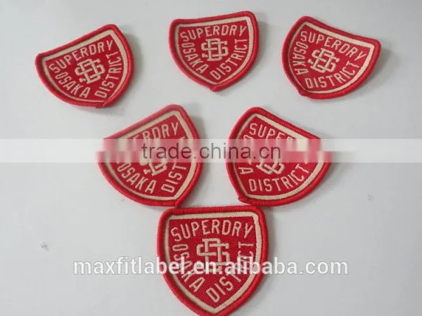 China Factory Custom Embroidery Letter Patches Woven Label Patch for Cloth photo-2