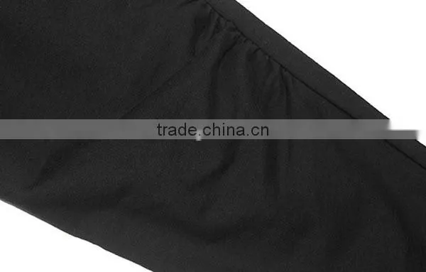 High Quality Polyester Spandex Slim Style Office Lady Color Combination High Quality Direct Factory Bermuda Pants photo-2