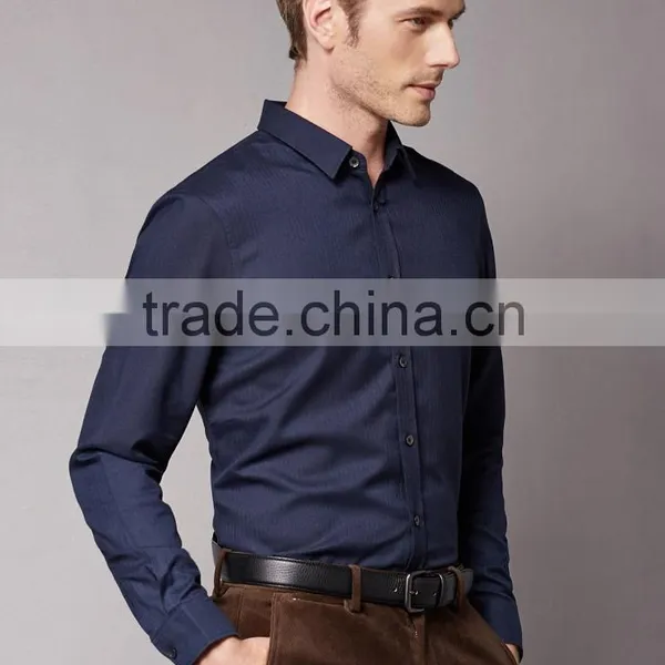 New Design Blends Cotton Slim Men Shirt BSL0071 photo-3