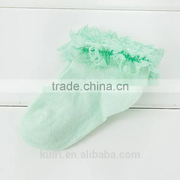 Summer Baby Girls Kids Toddler White Pink Cotton Lace Ruffle Princess Mesh Socks Children Breathable Short Ankle Sock photo-4