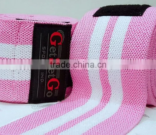 Elasticated Weightlifting Knee Wraps photo-3