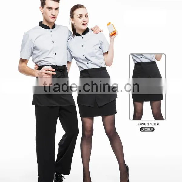 Juqian 2016 Custom Design Restaurant Hotel Waiter Waitress Uniform photo-6