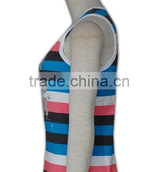 China Manufactory High Quality Popular Ladies Summer Assorted Colors Vests photo-3
