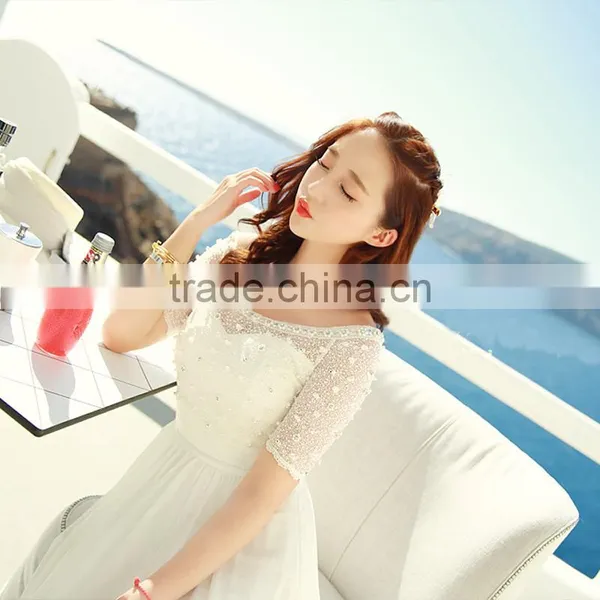 Hot Sale White Dress One-piece Dress Comfortable Loose Dress