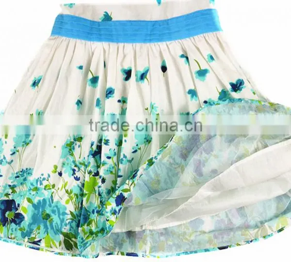 Latest Summer Custom Designs Flower Printing Net Fomal Kids Dresses photo-4