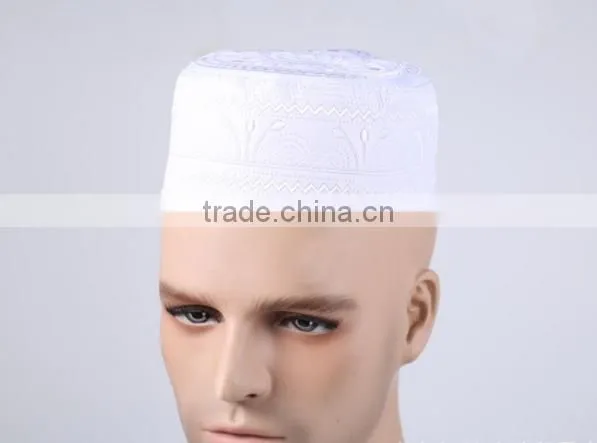 Halal Riding Hood Muslim Hand Knit Hooded Hui Men's Computer Embroidered Hat Arab Hat photo-3
