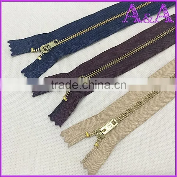 #4 Metal Zipper,with YG Slider,close End, for Brazil Market photo-5