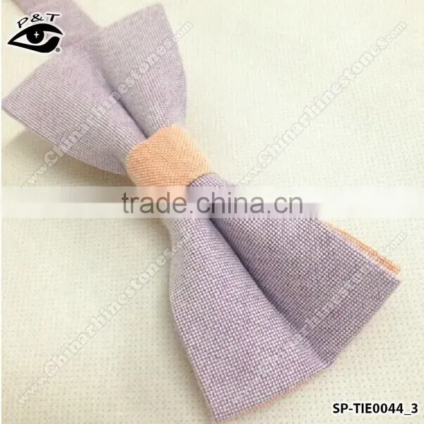 12x7CM Macaron Color Cotton Bow Tie Women Assorted Color Bow Tie photo-4