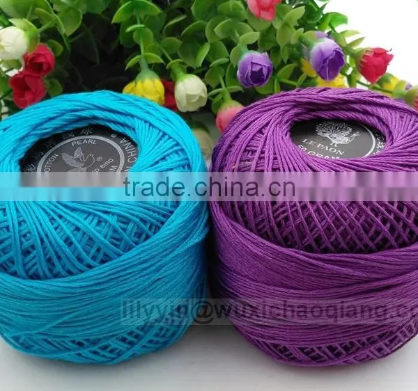 100% Mercerized Cotton Tape Yarn,cotton Knitting Yarns Mercerised photo-2