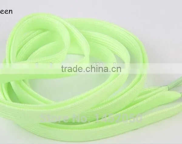 Luminous Shoelaces Glow In The Dark Shoelaces Fluorescent Shoelace For Sport Flat Shoe 100cm * 5 Different Colors photo-5