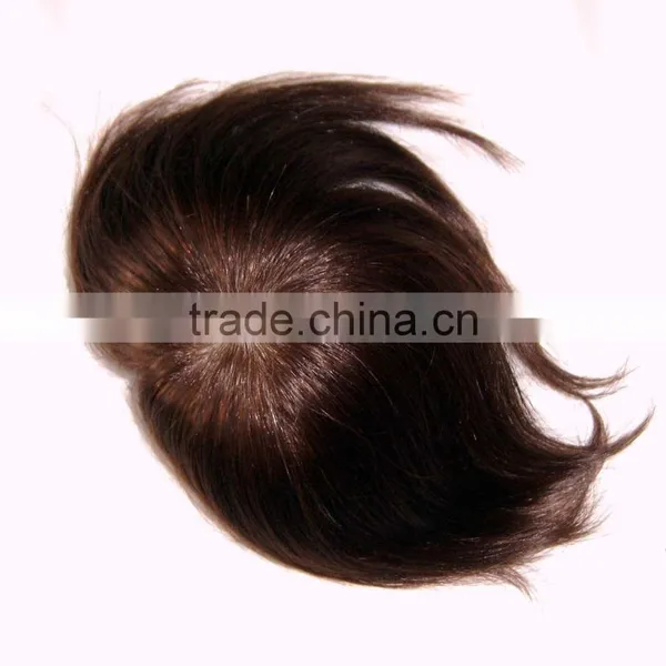 Human Hair Wig Machine Made Man's Toupee Man's Wig Human Hair Extension