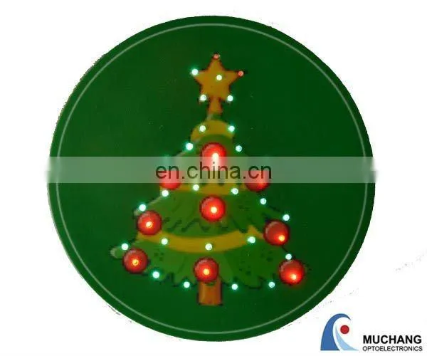 Supply Flashing Led Christmas Items Badges photo-5