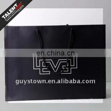 Custom Black Color Paper Shopping Bag for Private Brand photo-5