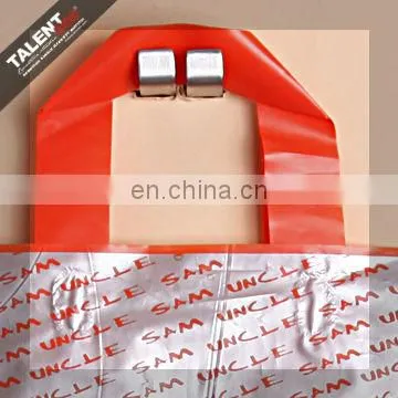 Customized Private Design Printed Logo Plastic Softloop Handle Shopping Bag photo-3
