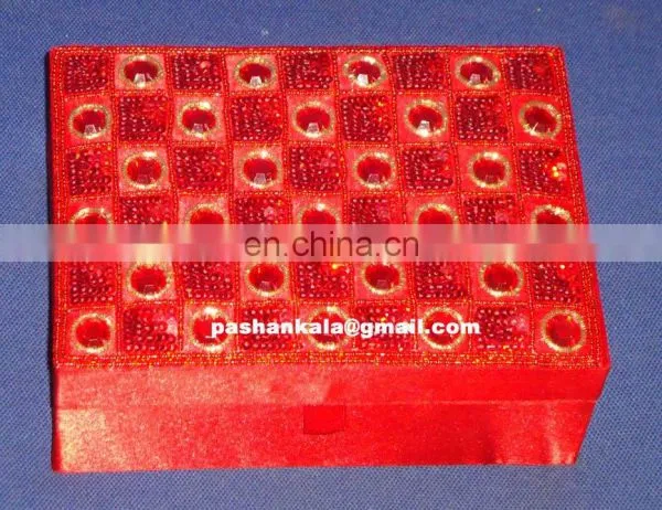 Manufacture Zari Hand Embroidery Jewelry Box