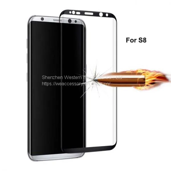 China Supplier Best 0.3mm 3D Curved Edge for Samsung Galaxy s8 Tempered Glass Screen Protector Wholesale