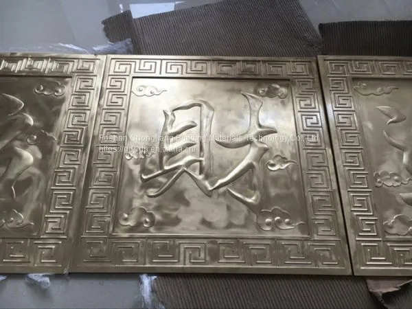 For Office Building & Resort 1220mm X 2440mm Size Carved Flowers Veneer photo-3