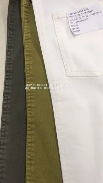 53%Cotton 32%Rayon 13%Polyester 2%Spandex Slub Twill photo-3
