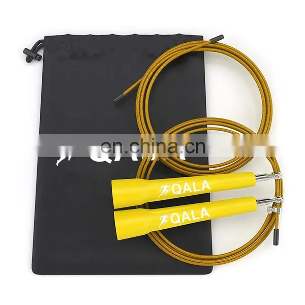 Harbour Customized Logo Middle Pvc Handle Yellow Speed Jump Rope photo-3