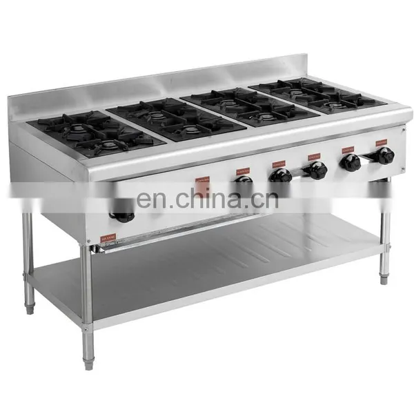 Stainless Steel Table Top Range 6 Burners /industrial 6 Burner Gas Cooker photo-5