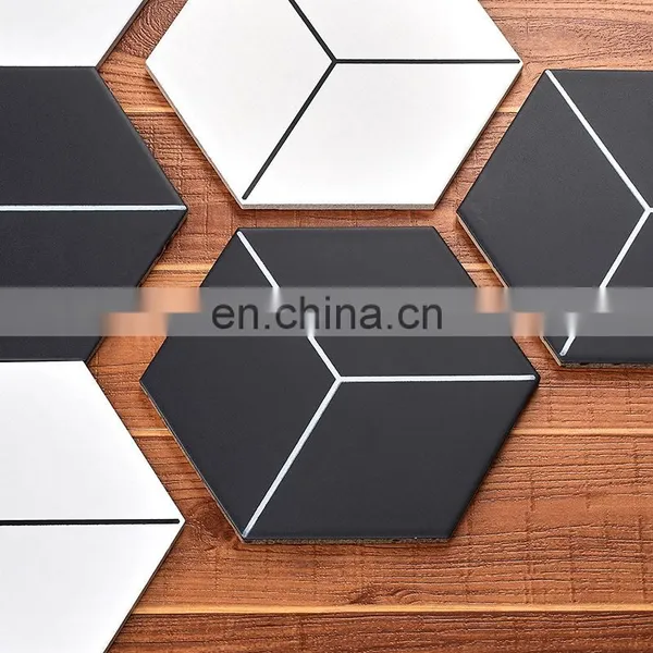 200*230 Hexagonal Brick Stereo Diamond Color Hexagonal Floor Tiles Kitchen Bathroom Hexagonal Wall Tiles
