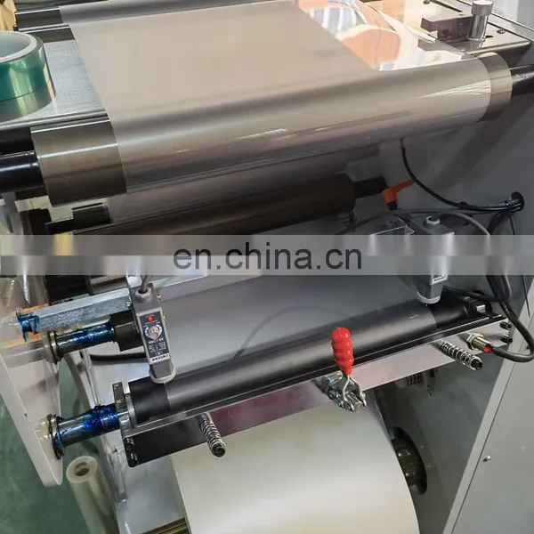 Small Cheap Aluminium Foil Household Foil PE Cling Film Roll Rewinding Machine photo-2