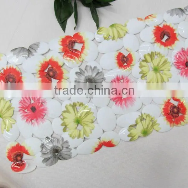 Printed Rose Flower Bathtub Mat Bath Mat photo-6