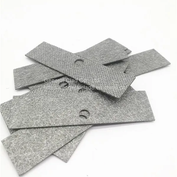 High corrosion resistance titanium fiber for hydrogen cell stack