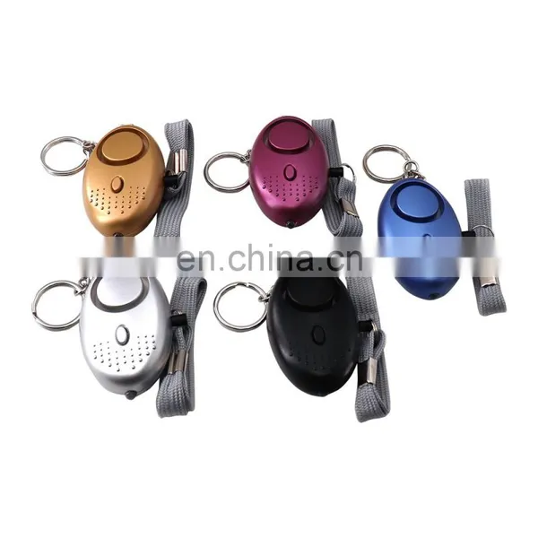 Wholesale Light Weight 130dB Led Flashlight Abs SOS Personal Anti Attack Emergency Defense Safety Alarm Keychain photo-3
