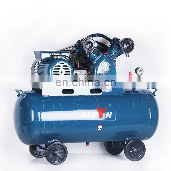 Bison China 230V 50Hz Belt Drive Piston Air Compressor 3Hp 100L Belt Driven Air Compressor photo-3